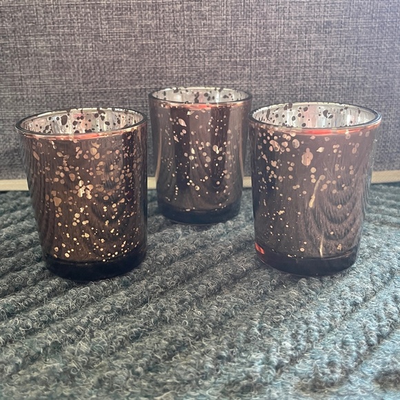 [Set of 3] Mini Mercury Glass Votives from Bridge Nine Candles - Picture 2 of 10